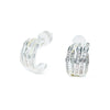 Sally Earrings - Liquid Metallic Pearl White