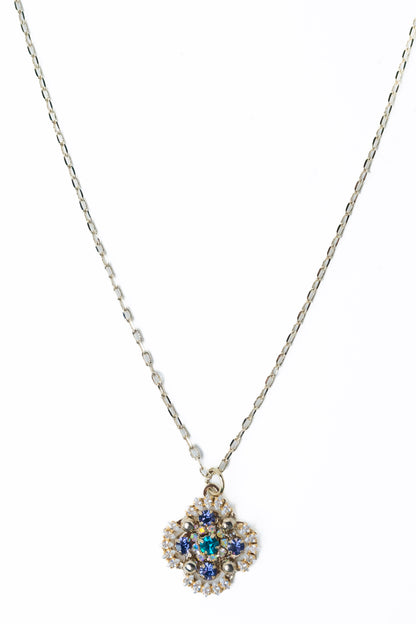 Primrose Necklace - Metallic Linen Xmas Night