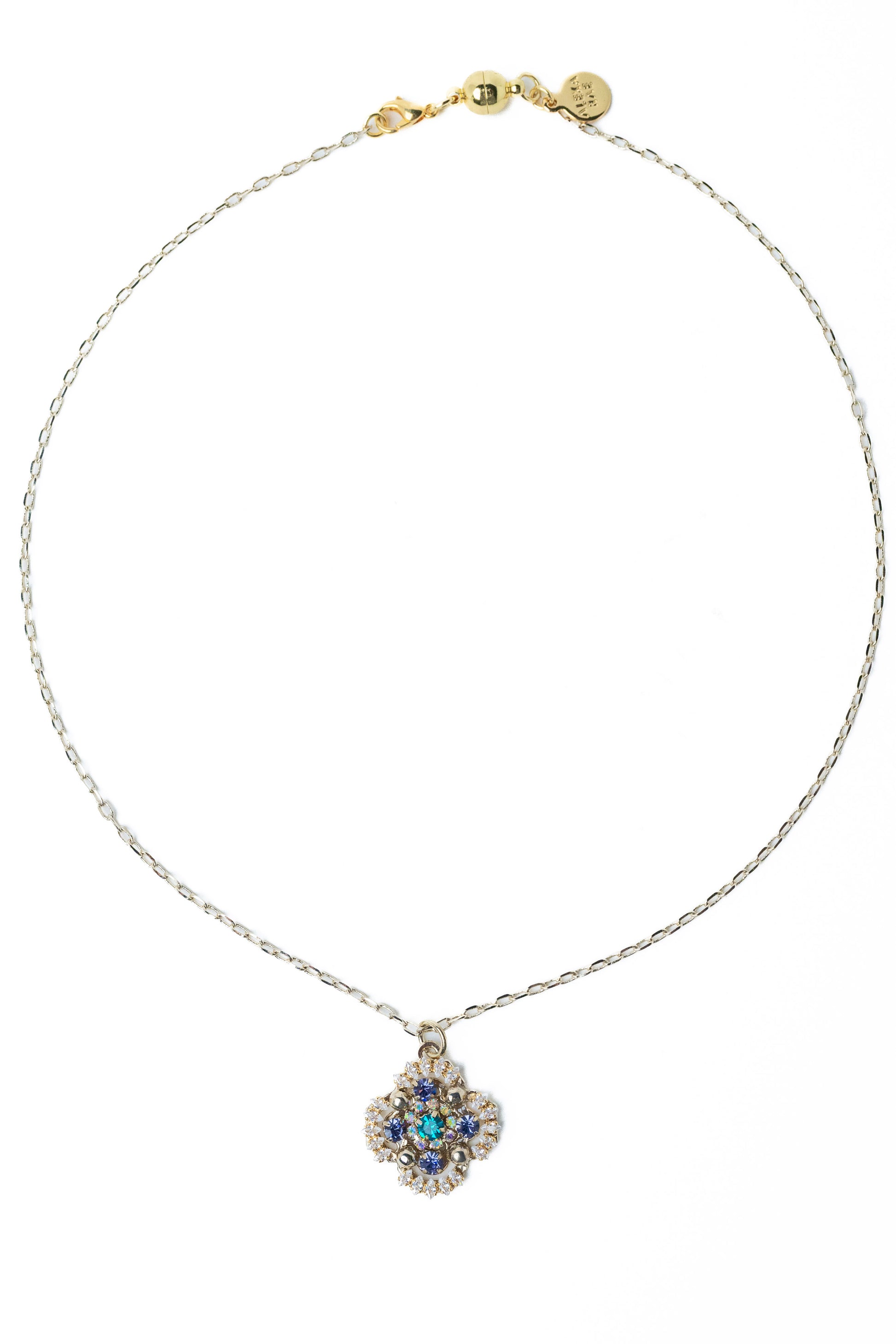Primrose Necklace - Metallic Linen Xmas Night