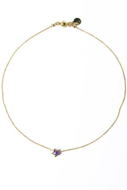 Little Star Necklace - Gold Mystic