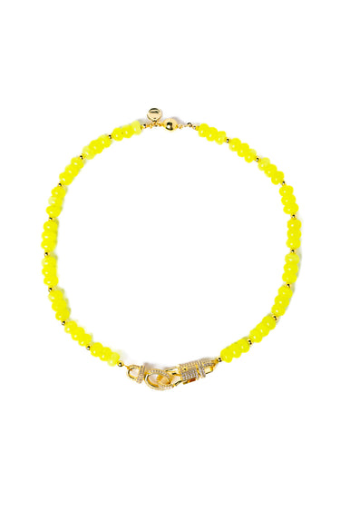 It Girl Necklace - Neon Yellow