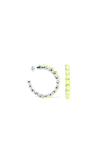Lucy In The Sky Earrings - Neon Yellow