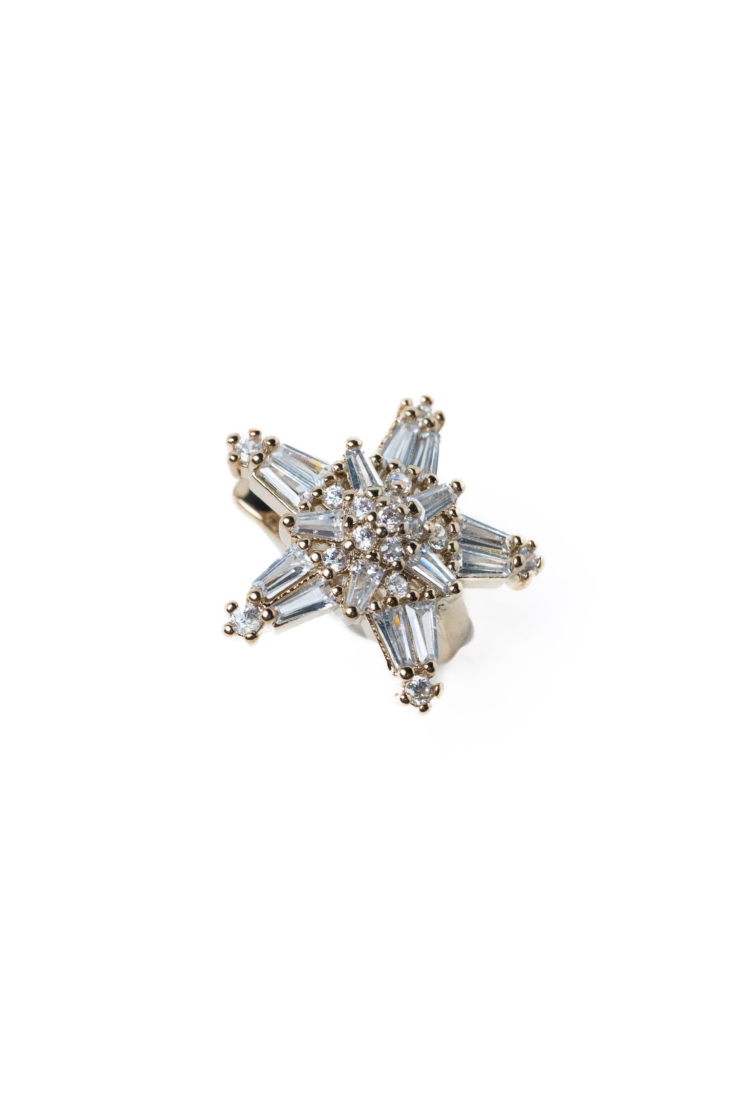 North Star Ear Cuff - Metallic Linen