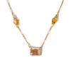 Audrey Necklace - Gold Champagne Kiss