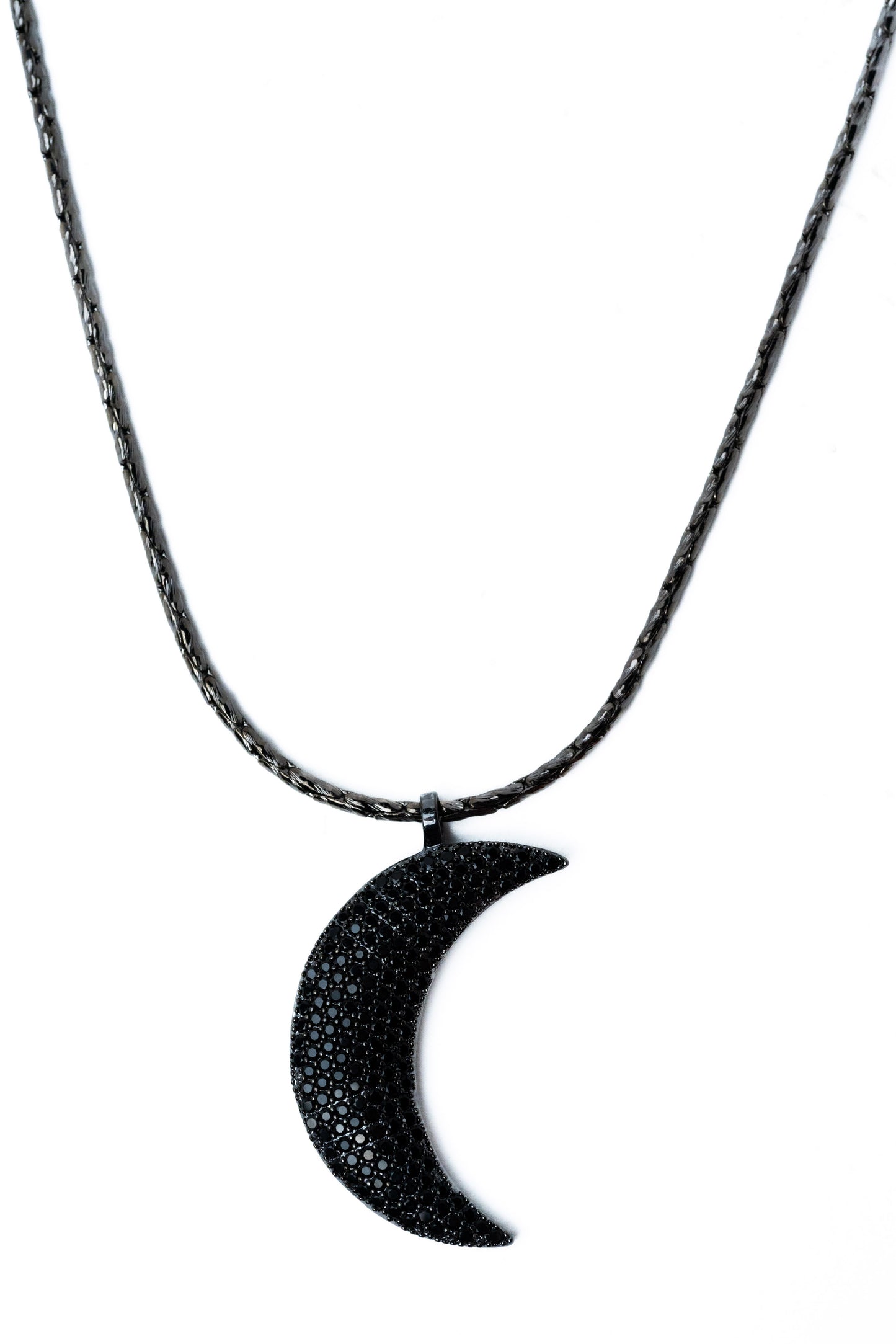 Lunate Necklace - Gunmetal