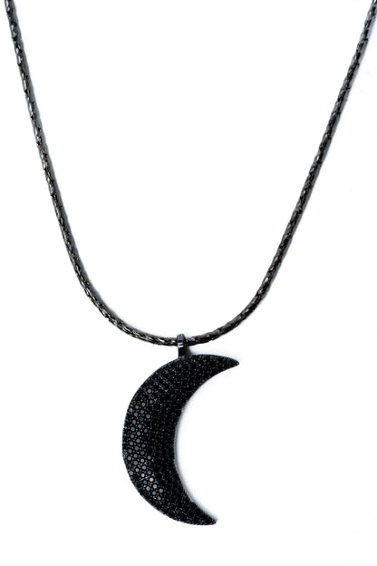 Lunate Necklace - Gunmetal