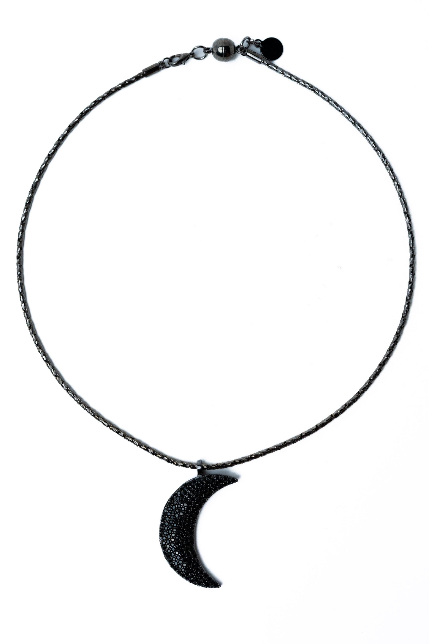 Lunate Necklace - Gunmetal
