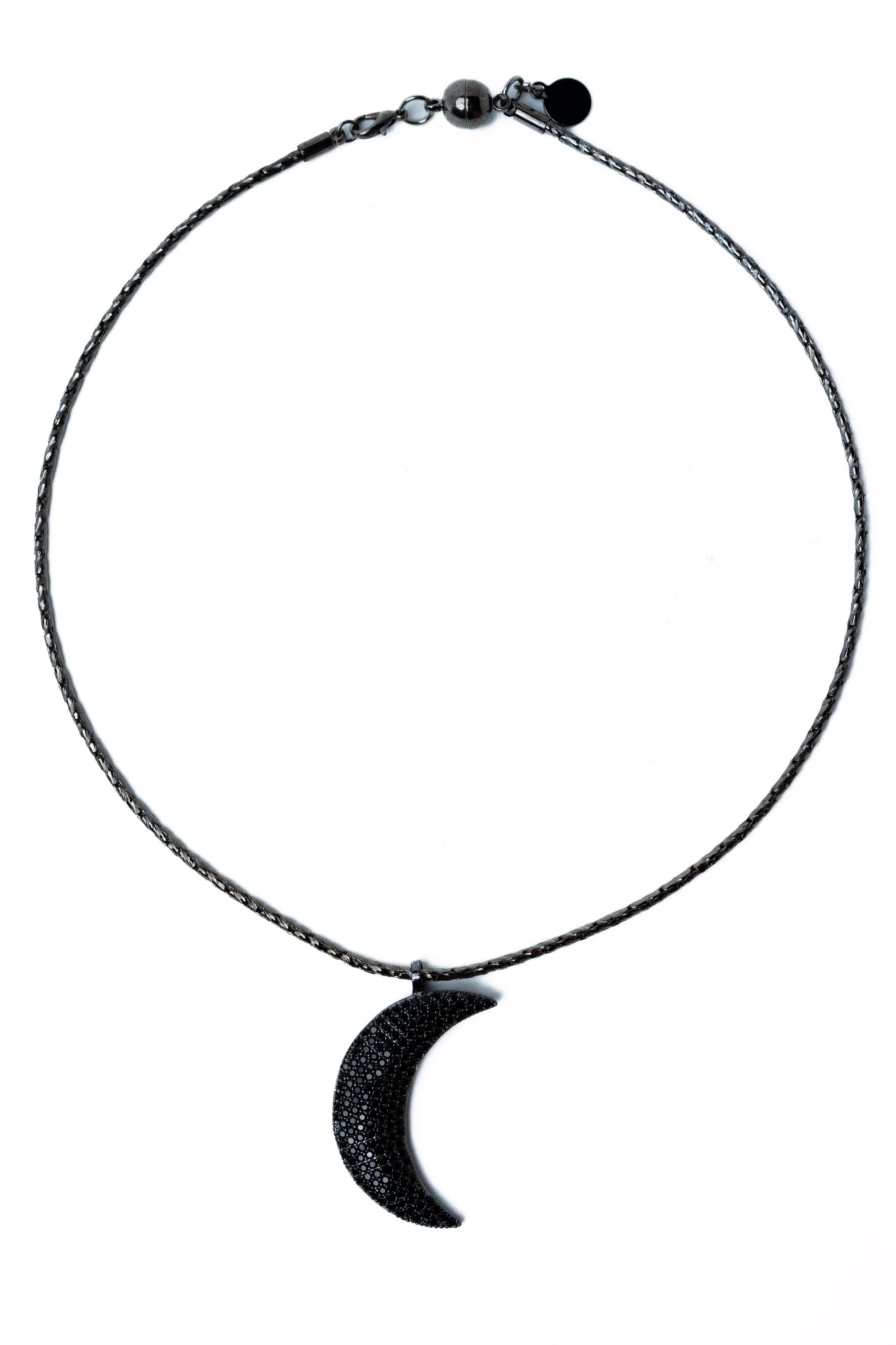 Lunate Necklace - Gunmetal