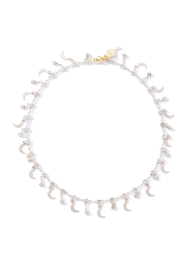 Dancing Moons Necklace - Linen
