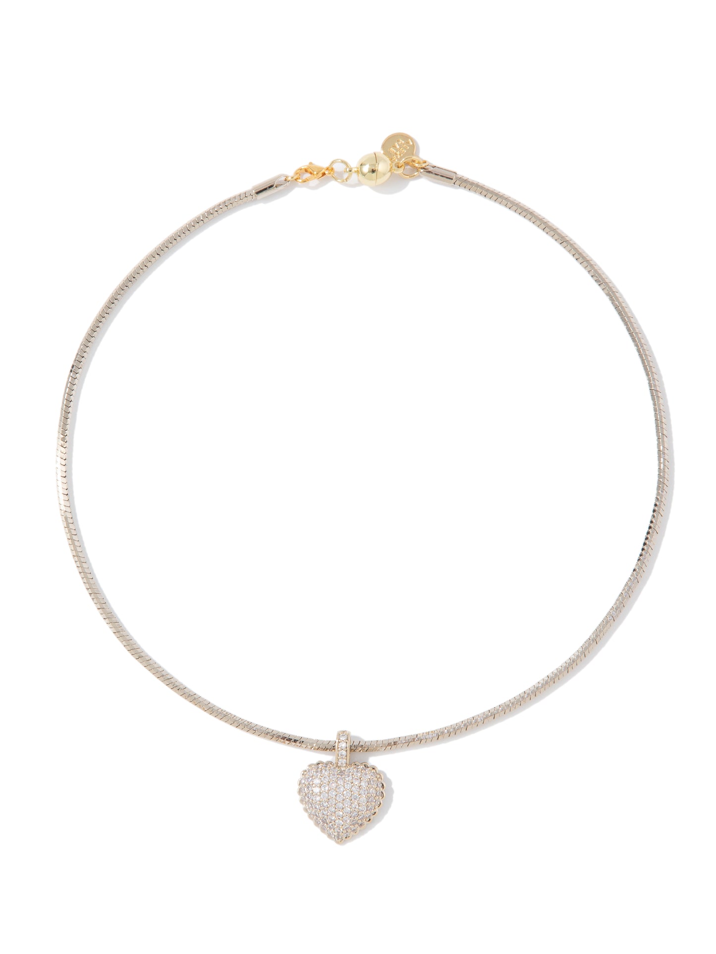 Dear Heart Necklace - Linen