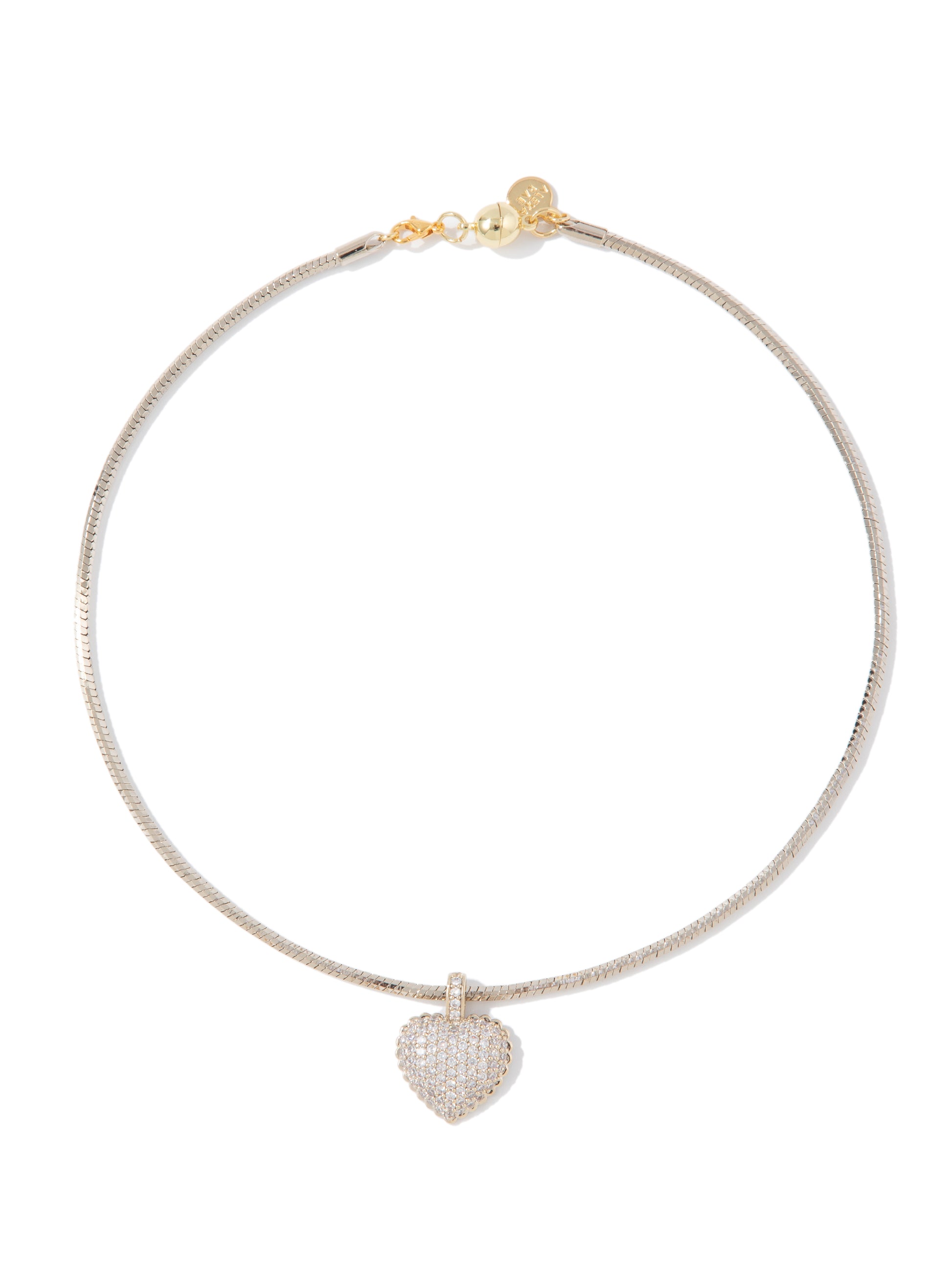 Dear Heart Necklace - Linen