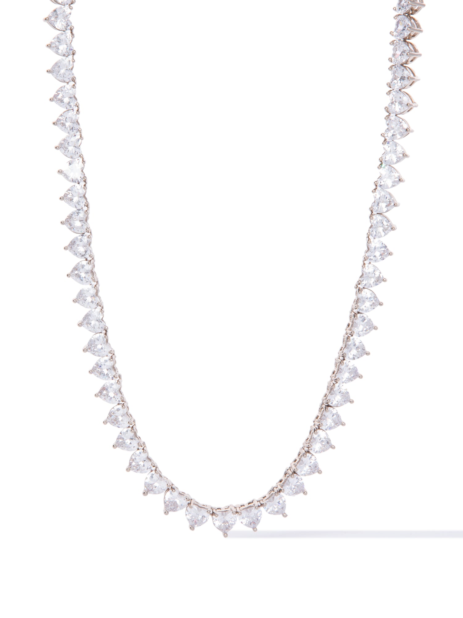 Diamond Heart Necklace - Linen