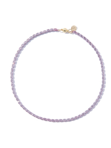 Diamonds In The Sky Necklace - Metallic Dusty Lilac