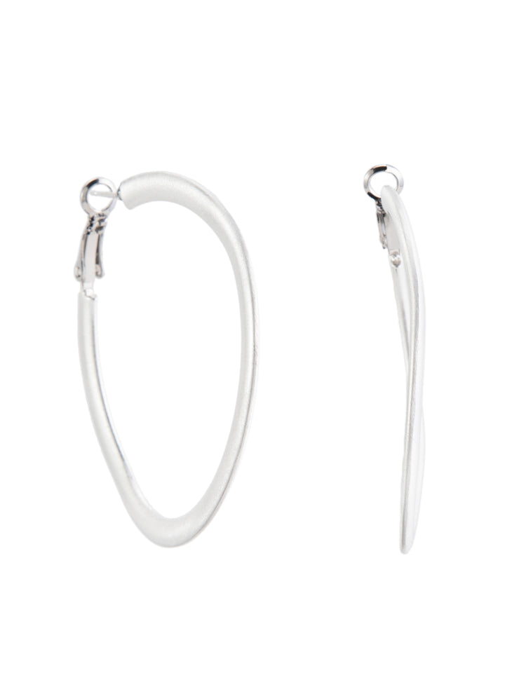 Disco Diva Earrings - Metallic Pearl White