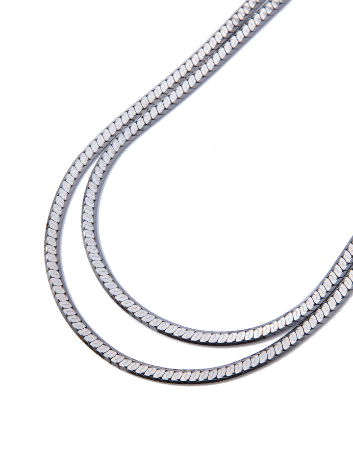 Don't Stop Me Necklace - Gunmetal