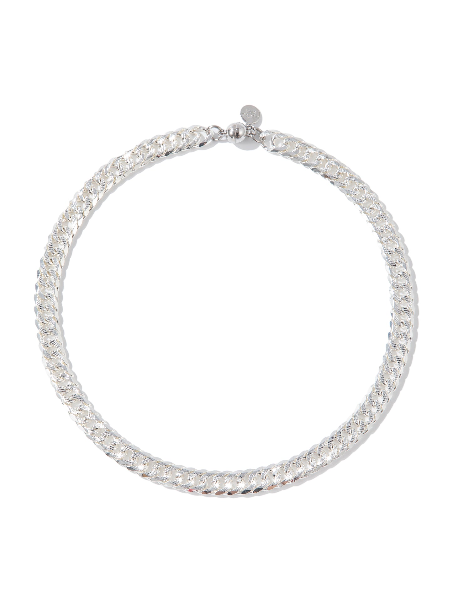 Dream On Necklace - Liquid Metallic Pearl White