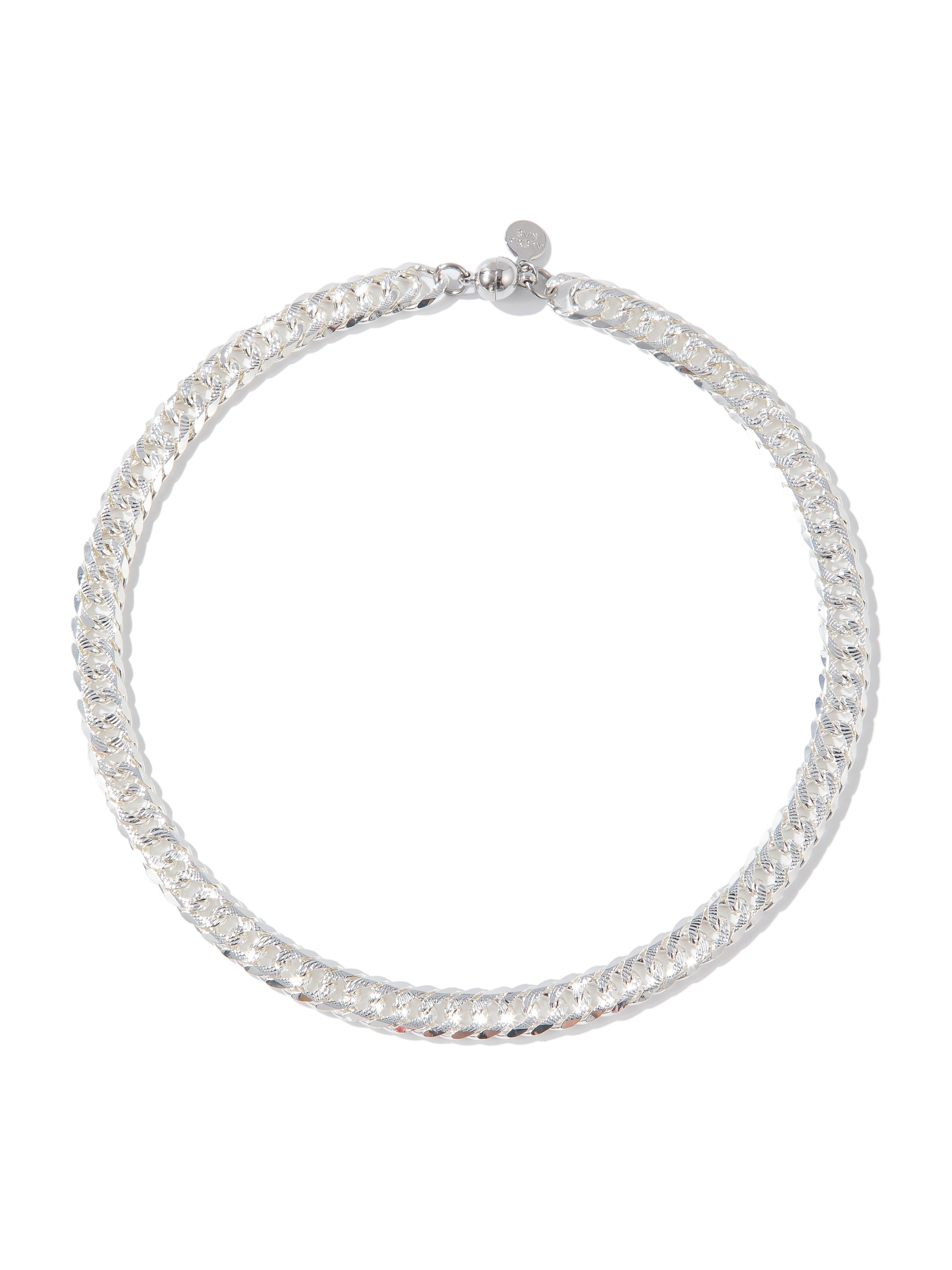 Dream On Necklace - Liquid Metallic Pearl White