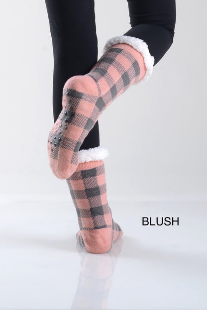 Non Slip Premium Buffalo Socks - 6 Colors !