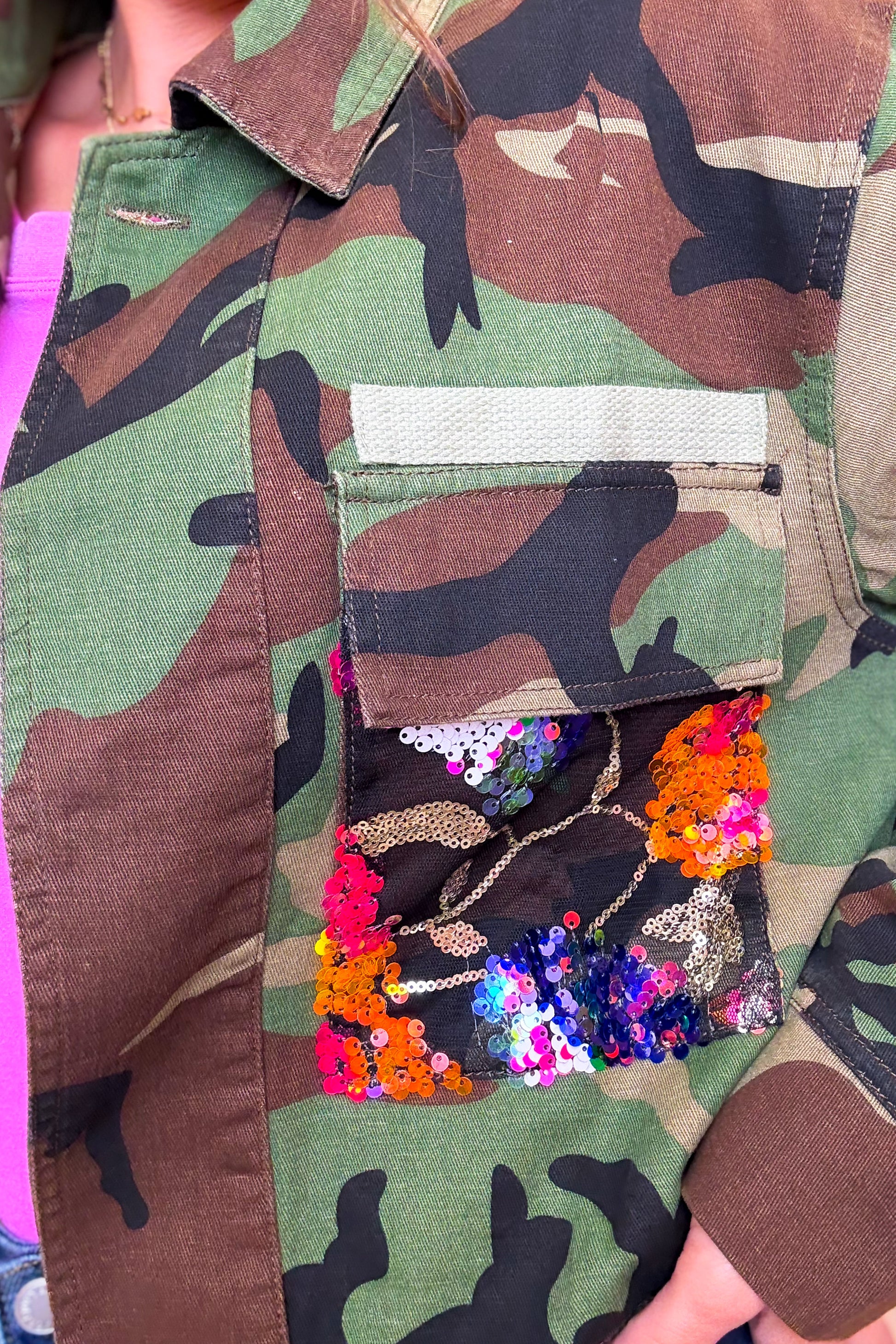 Hidden Gems Camo Floral Jacket