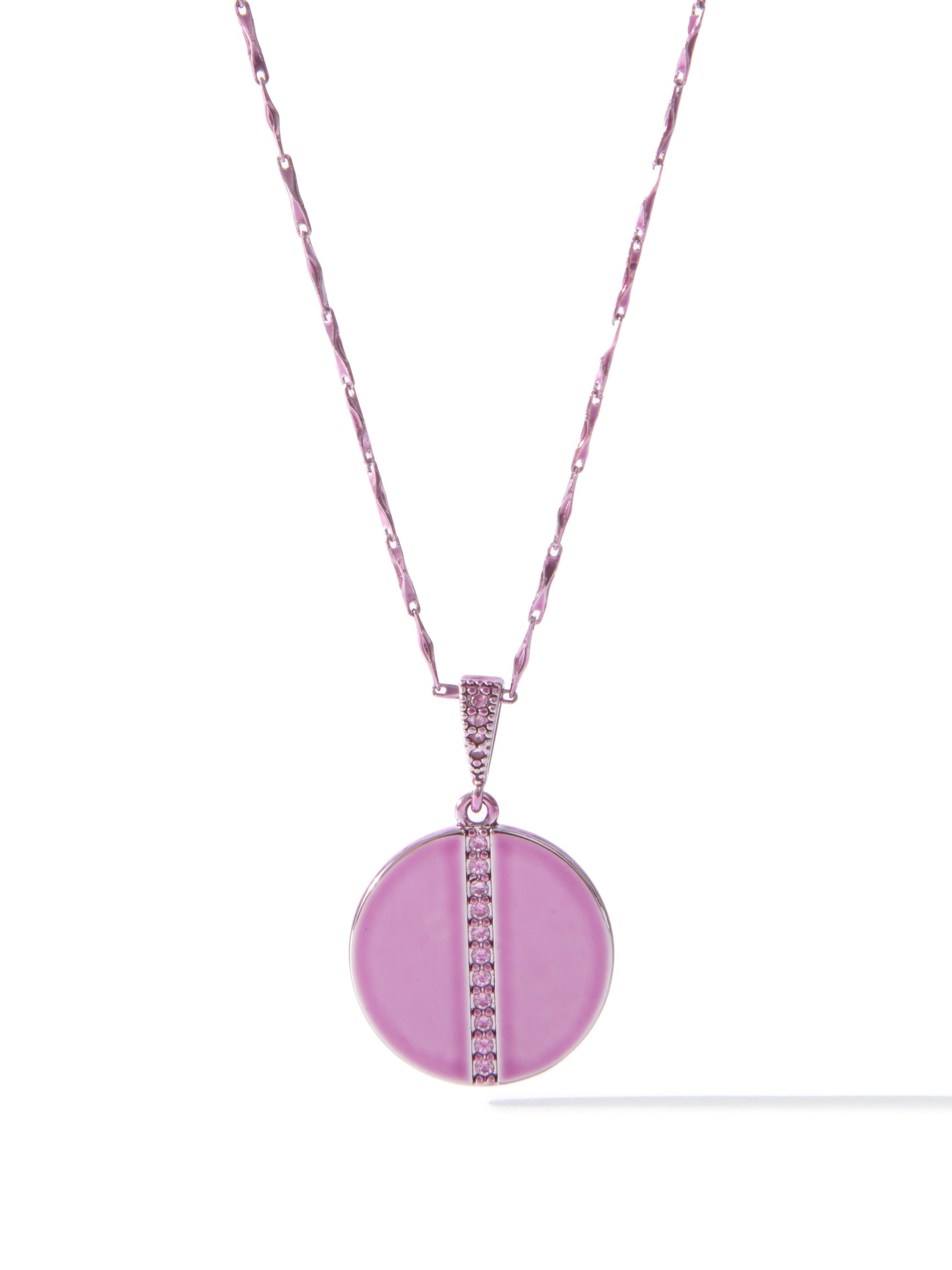 Eclipse Necklace - Liquid Metallic Amethyst Haze