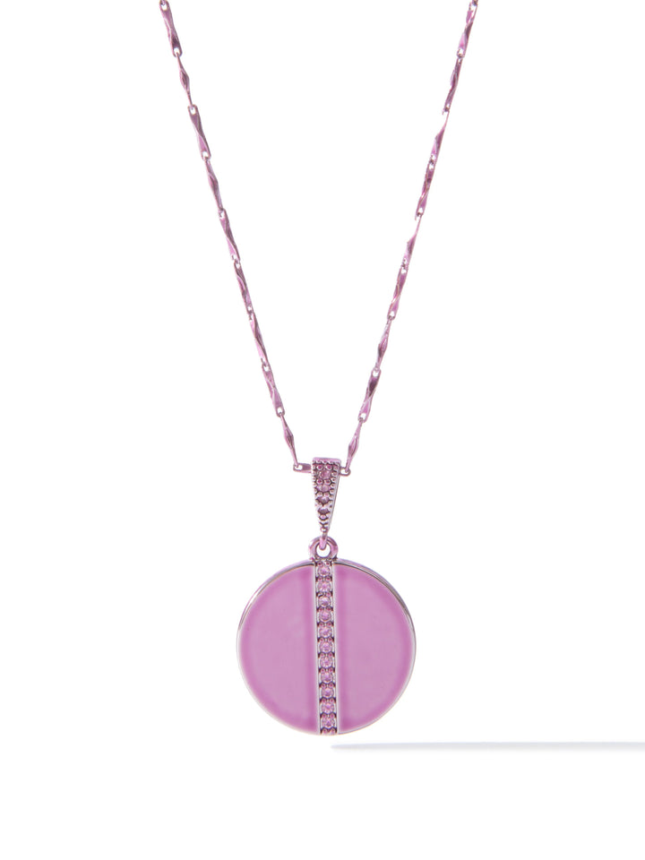 Eclipse Necklace - Liquid Metallic Amethyst Haze