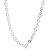 Elena Necklace - Liquid Metallic Pearl White