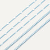 Ella Necklace - Liquid Metallic Dream Blue