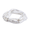 Elowen Bracelet Set  - Liquid Metallic Pearl White