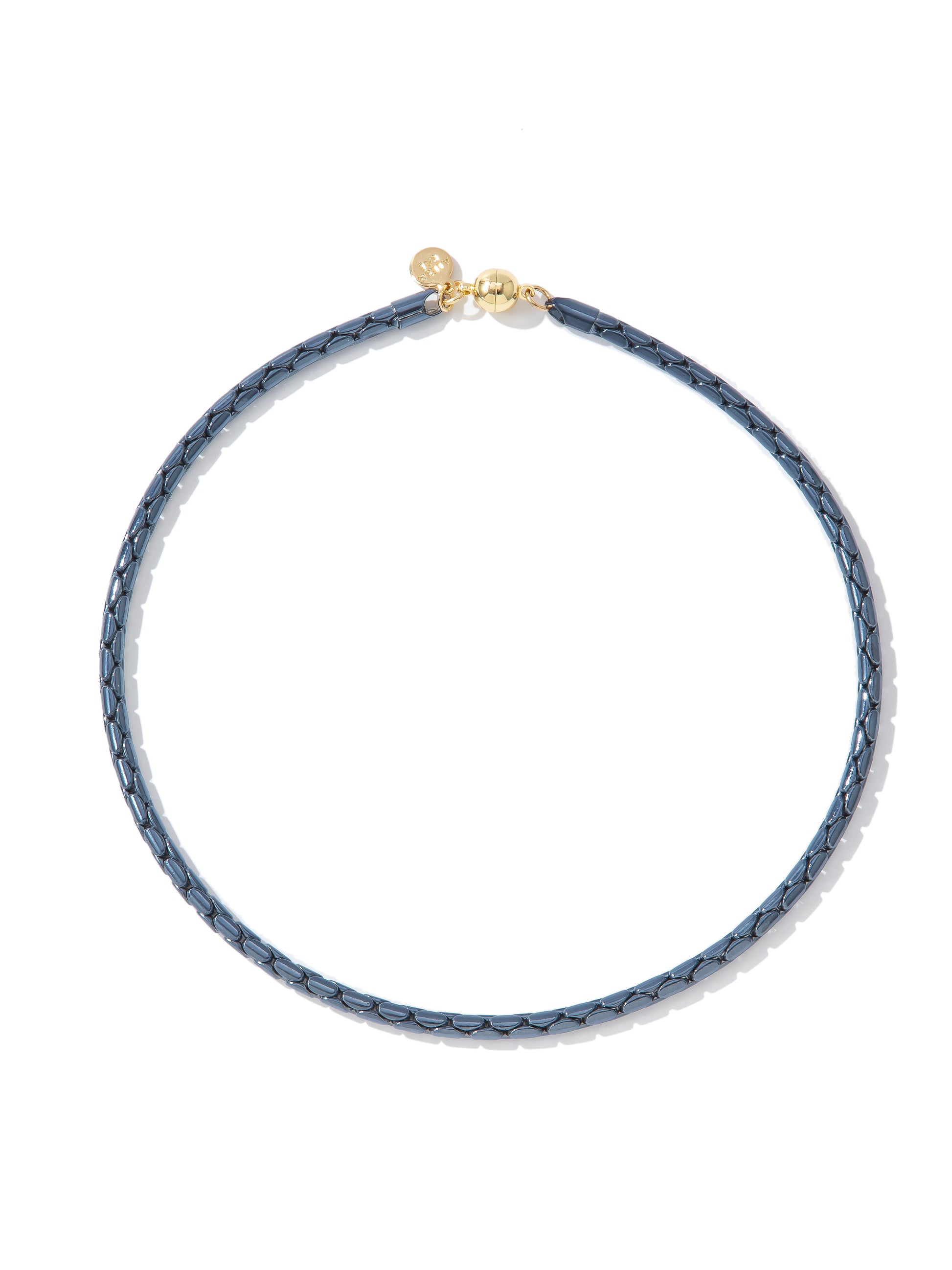 Emily Necklace - Metallic Storm Sky