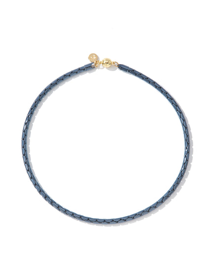 Emily Necklace - Metallic Storm Sky