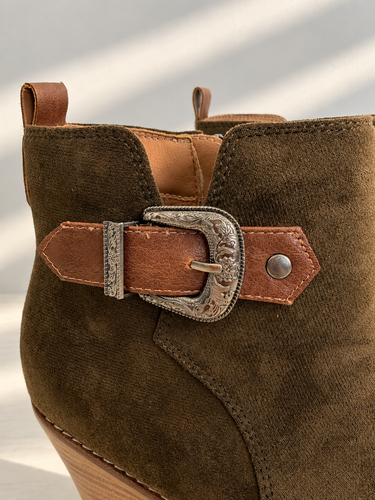 Corky's On The Lookout Boots - Moss Faux Suede