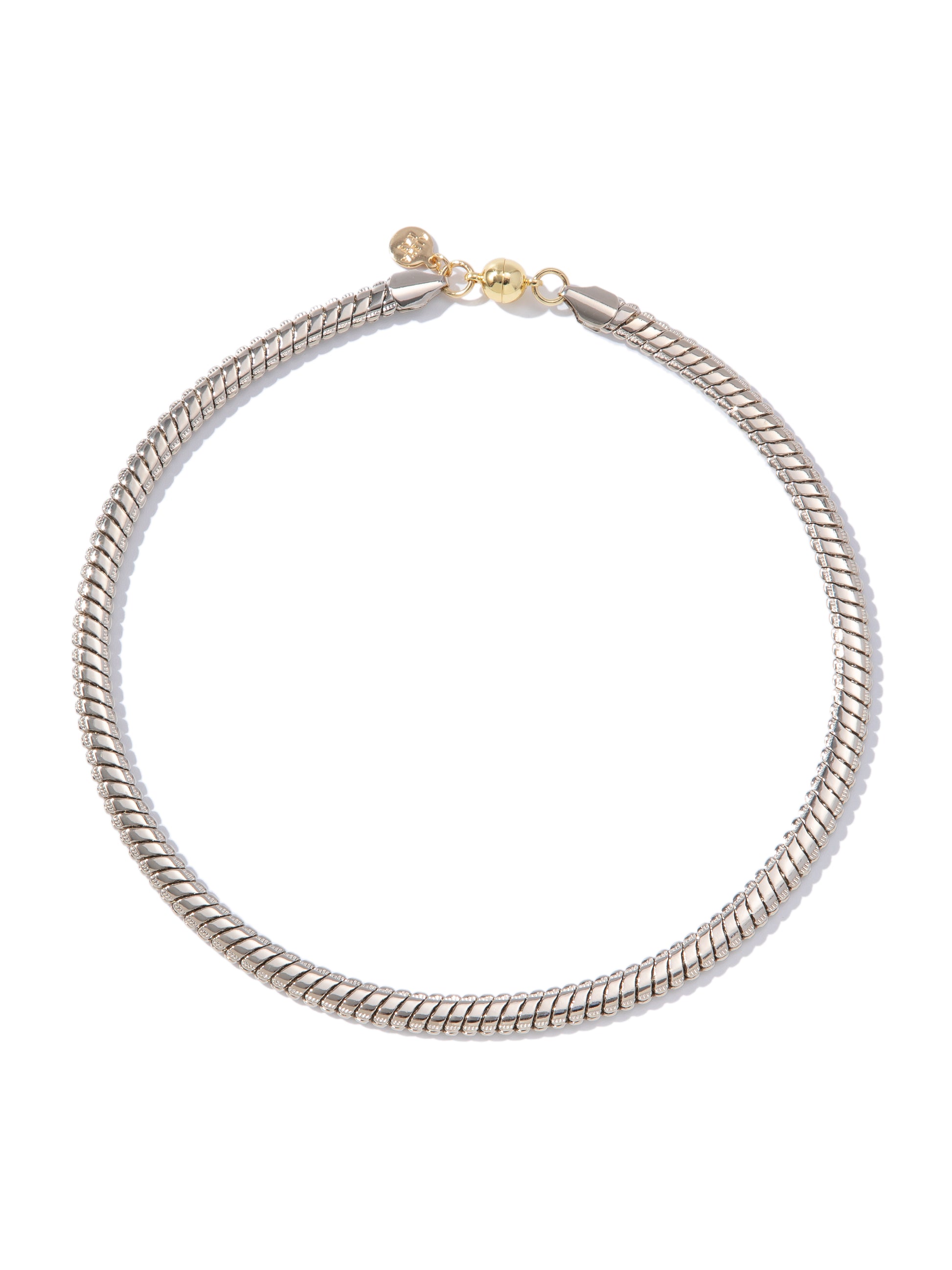 Eva Necklace - Metallic Linen