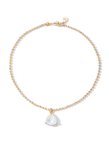 Evalyn Necklace - Gold Snow Glow
