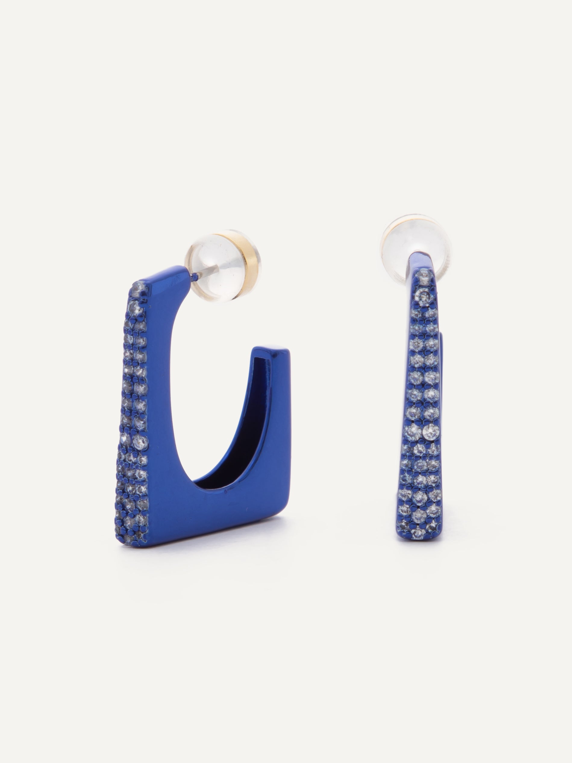 Evelyn Earrings - Metallic Royal Blue
