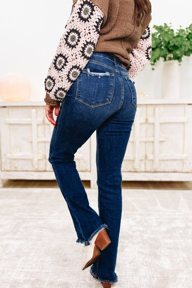 Slay Girl By Judy Blue - Vintage Frayed Hem Bootcut Jeans