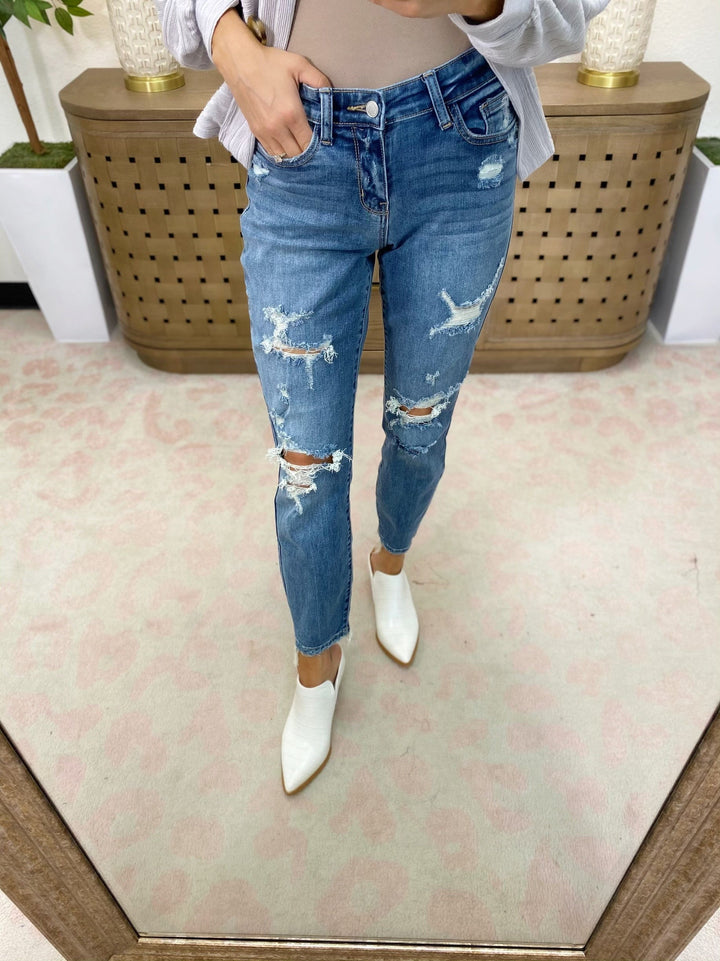 Judy Blue Shines On You Boyfriend Denim