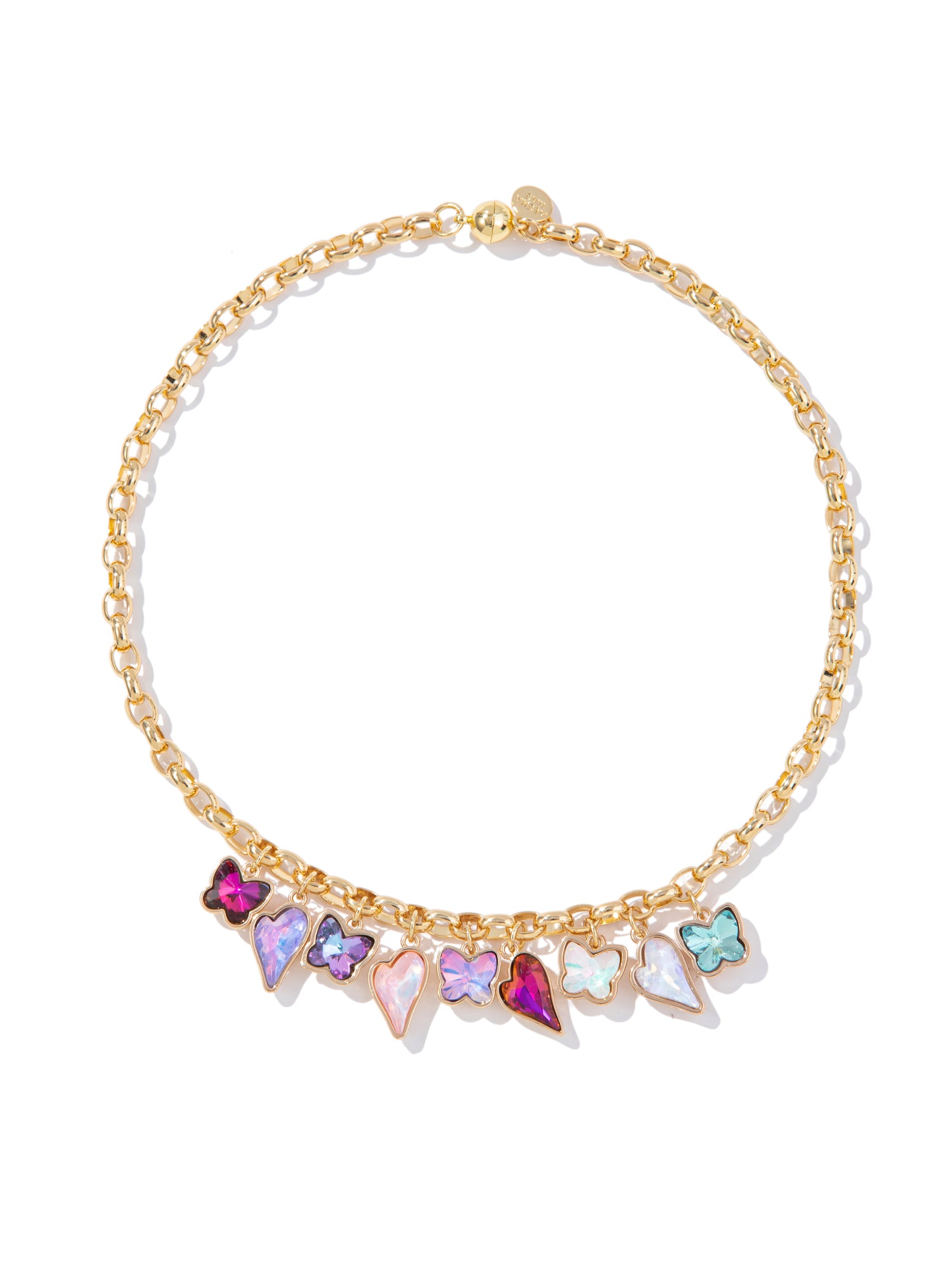 Fairy Flight Charm Necklace - Gold Multi