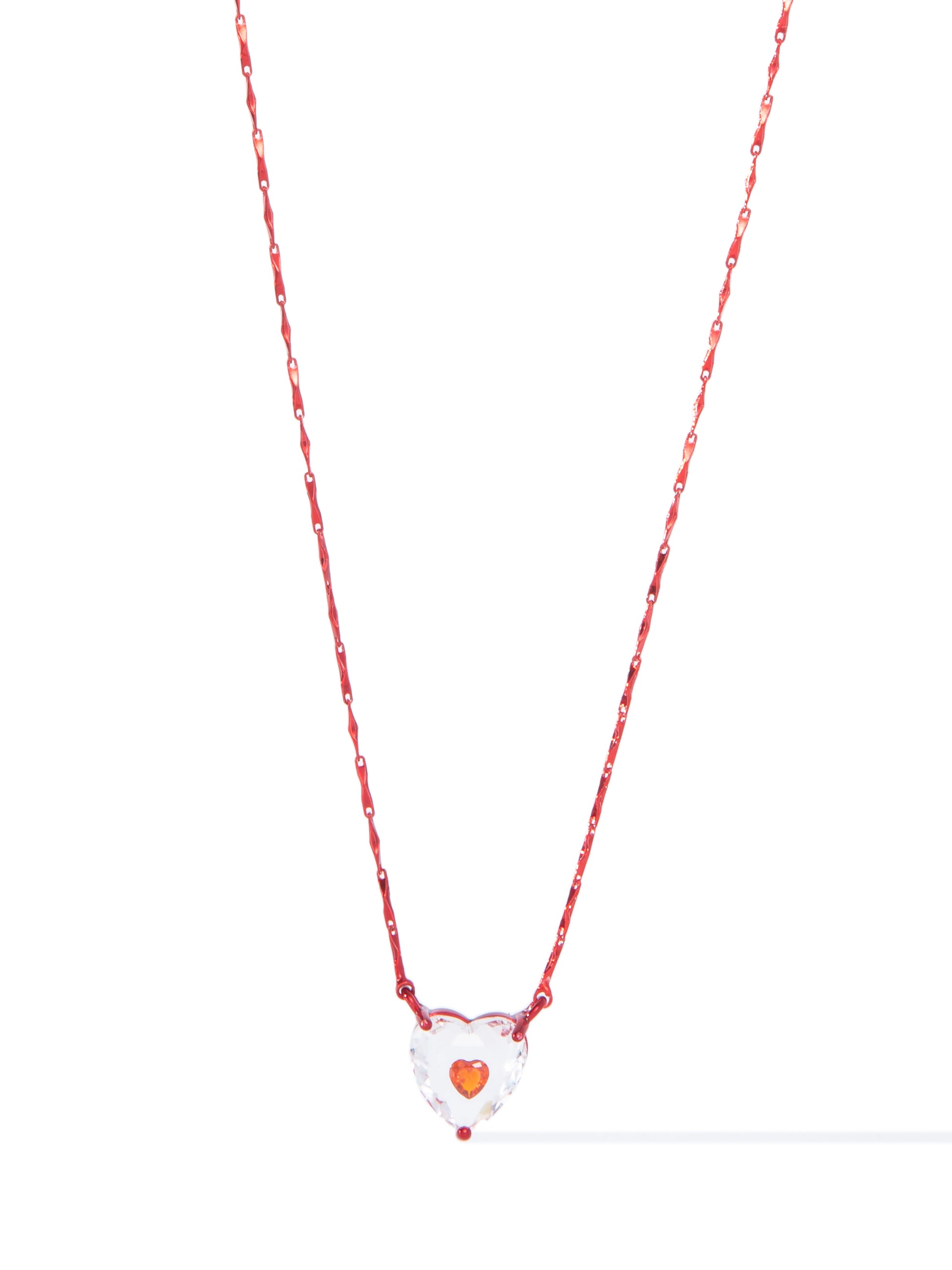 Fairy Valentine Necklace - Metallic Rouge