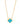 Fleur De Lune Necklace - Gold Blue Opal