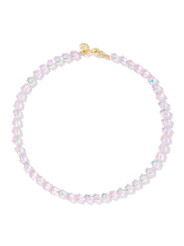 Flower Kiss Necklace - Tickle Me Pink