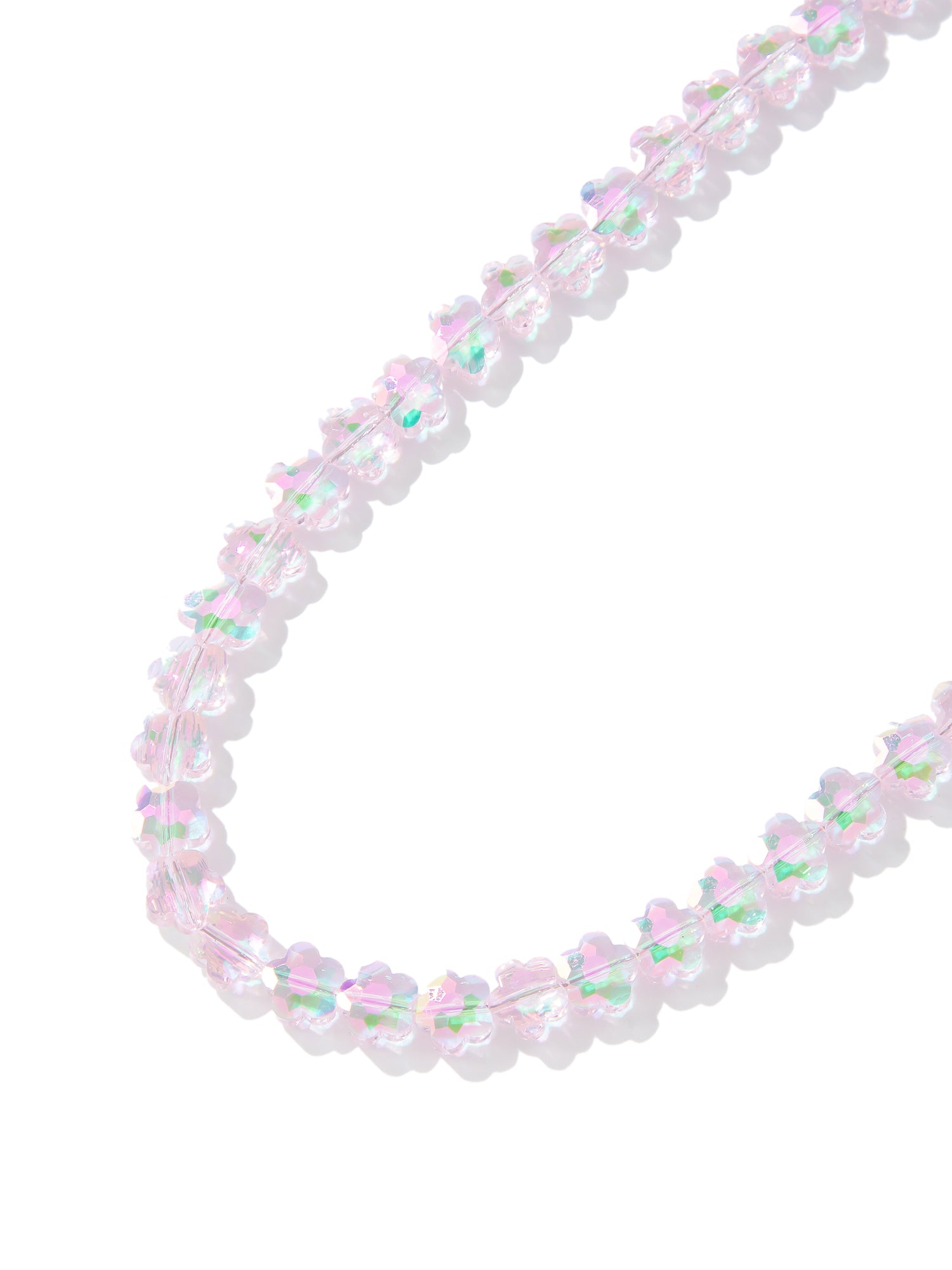 Flower Kiss Necklace - Tickle Me Pink