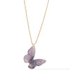 Fly Away With Me Necklace - Gold Lavender