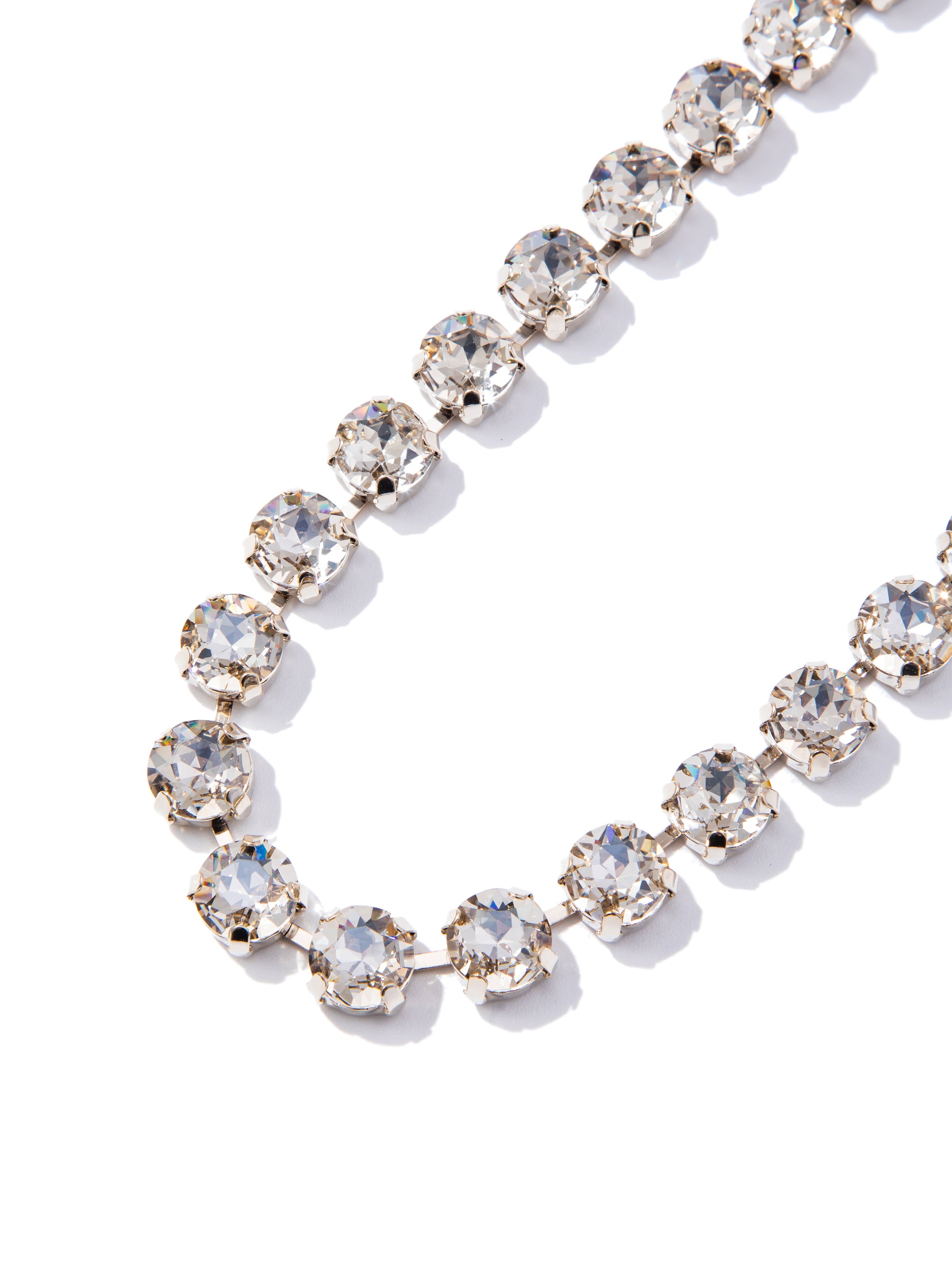 Forever And Ever Round Necklace Large - Metallic Linen Champagne