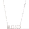 Forever In My Heart Blessed Necklace - Liquid Metallic Pearl White