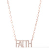 Forever In My Heart Faith Necklace - Light Rose Gold