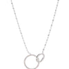 Forever Linked Necklace - Liquid Metallic Pearl White