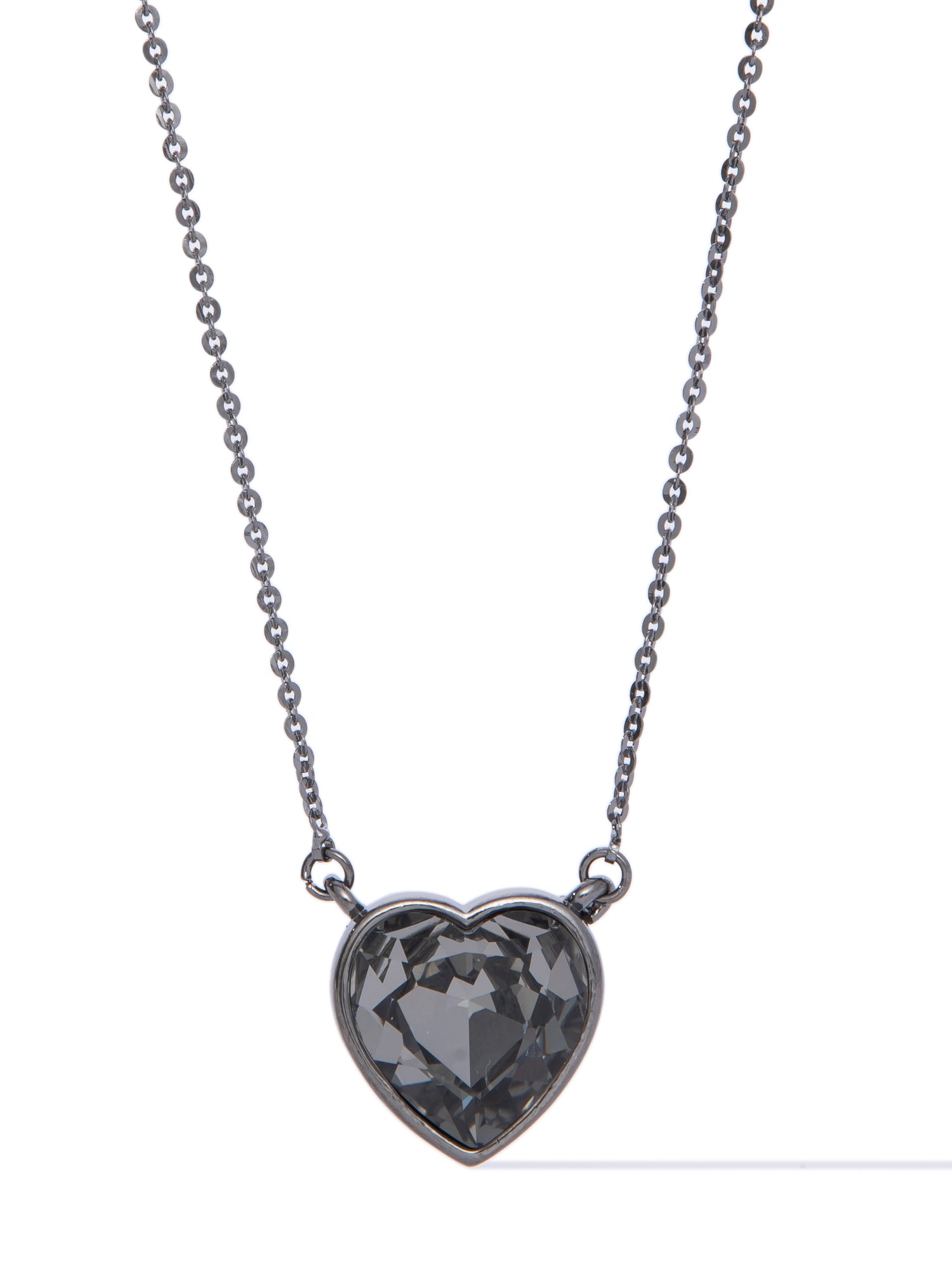 Forever Love Necklace - Gunmetal Smokey