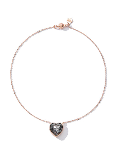 Forever Love Necklace - Light Rose Gold Smokey