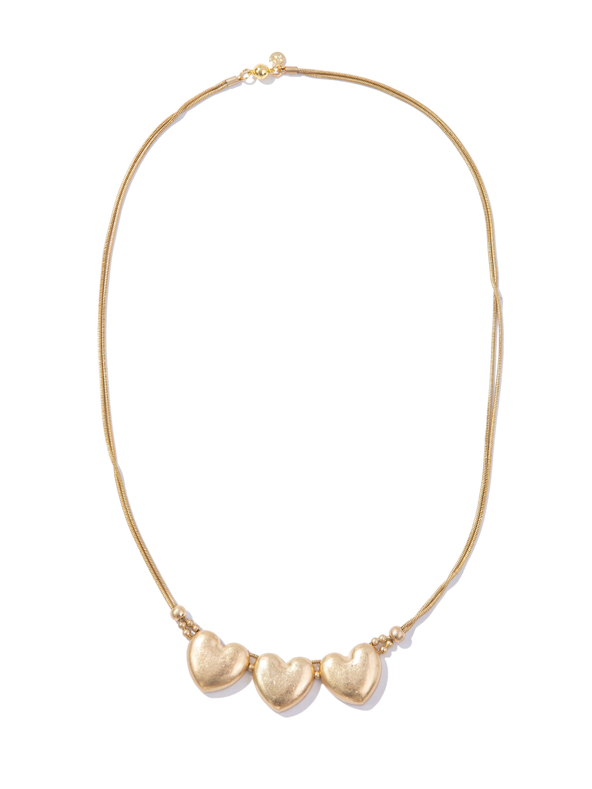 Forever Love Multi Heart Necklace - Gold