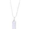 Frostline Necklace - Liquid Metallic Pearl White